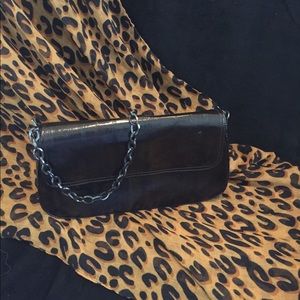 Faux Eel Skin purse with chain strap